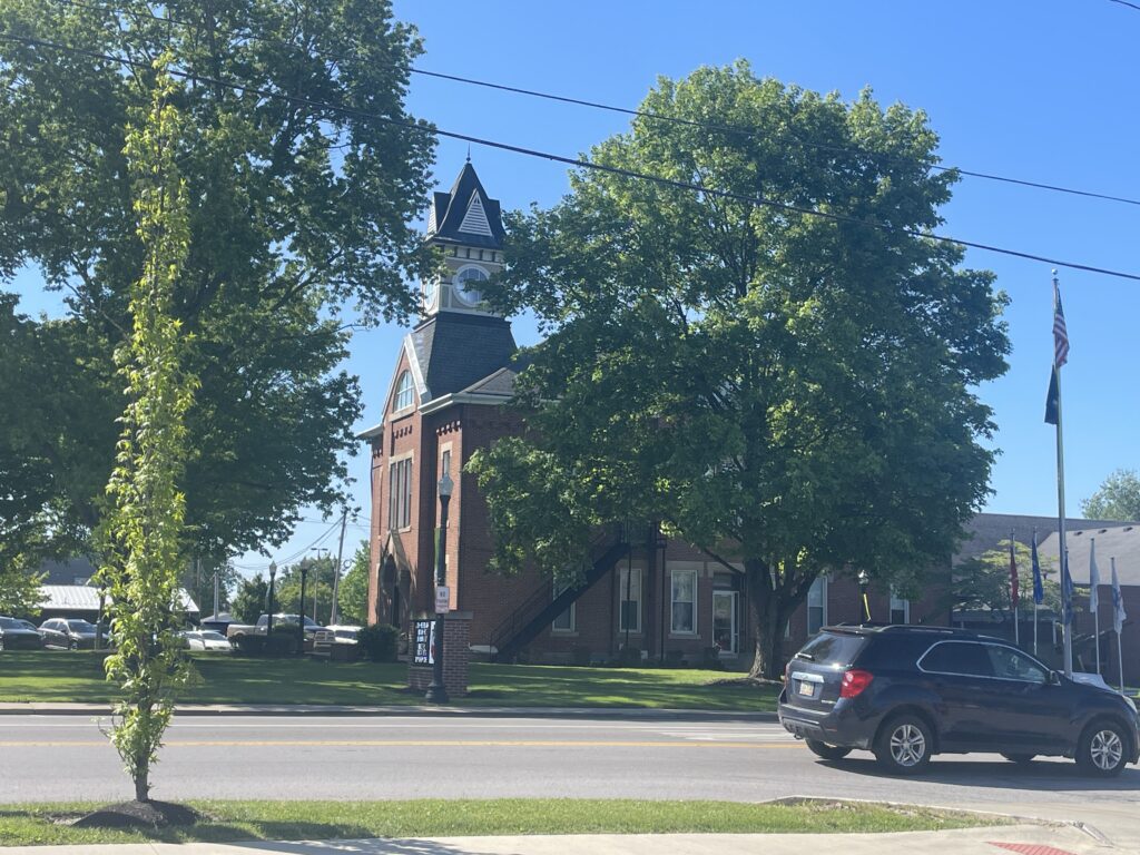The village green in Johnstown, Ohio, the community Johnstown Title Co. serves