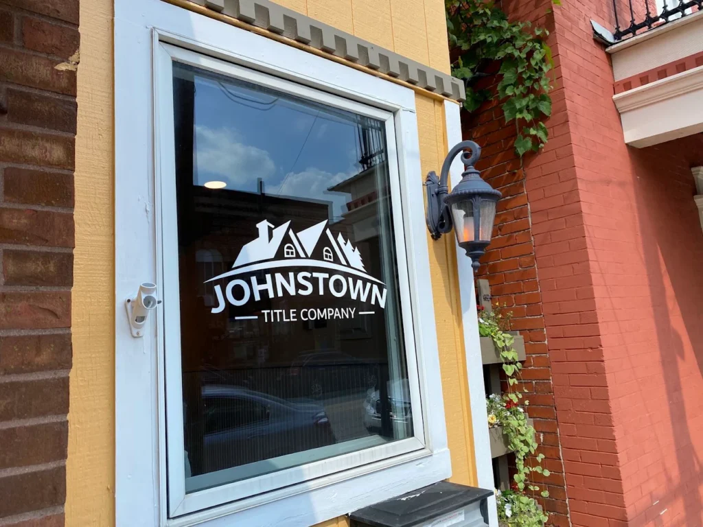 Downtown Johnstown, Ohio, near the Johnstown Title Company office
